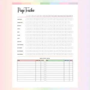Digital Reading Tracker (Printable PDF)